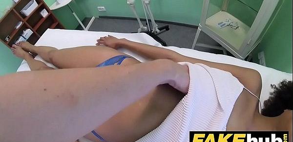  Fake Hospital Doctor gives sexy ebony Brazilian student a hard fucking